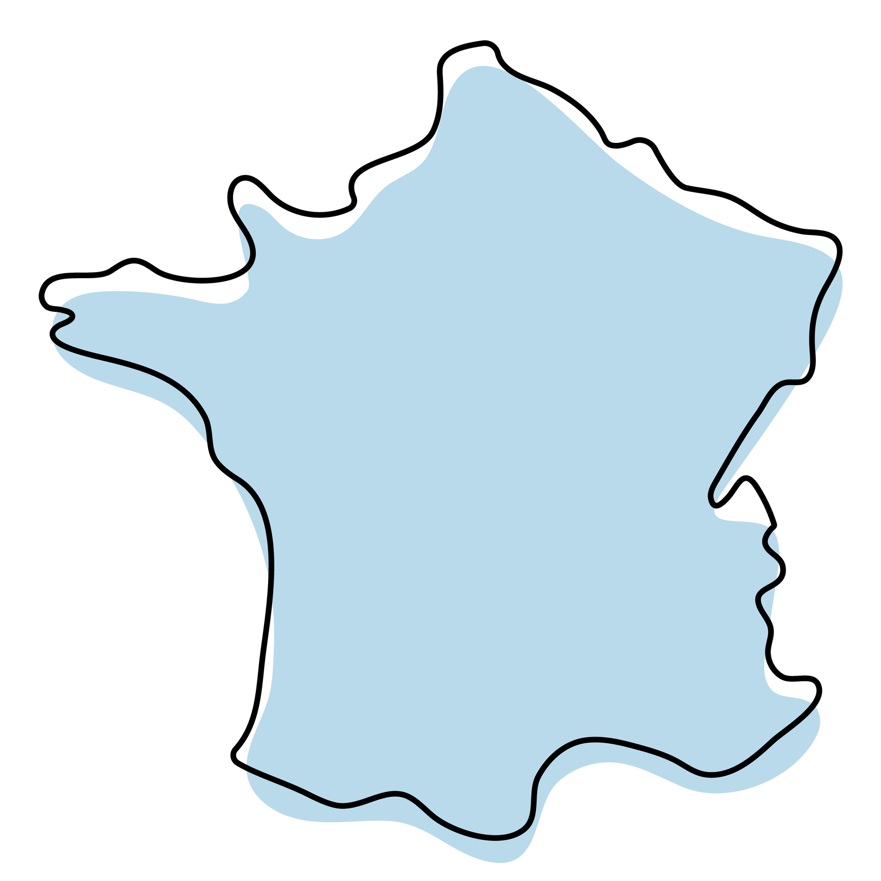 Carte de France - Contactez-nous